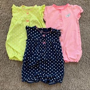 Set of 3 bubble rompers